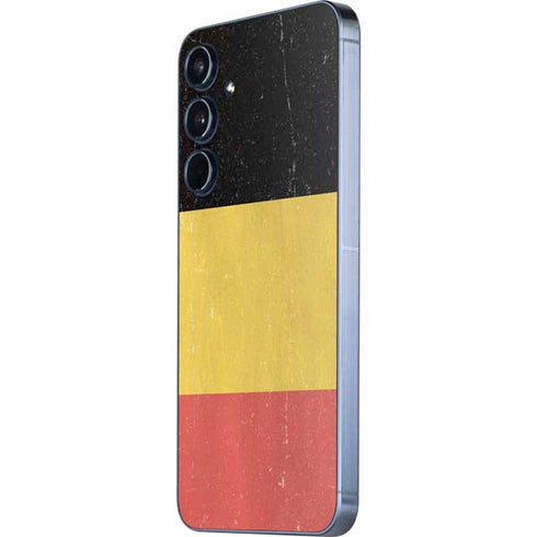 Belgium Flag Distressed Galaxy A35 5G Skin